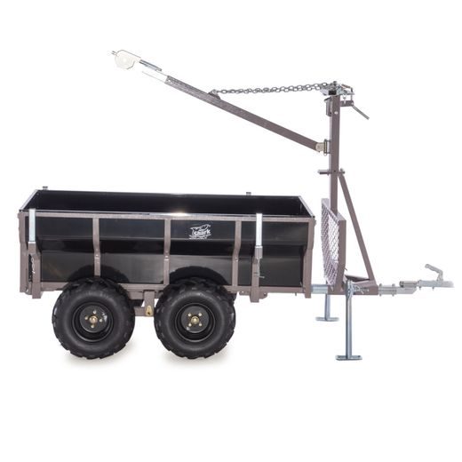 SHARK WOOD 1500, VOZÍK ZA ČTYŘKOLKU, ČERNÝ