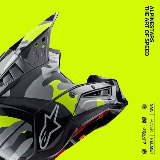 PRILBA S-M5 ROVER 2, ALPINESTARS (TMAVO ŠEDÁ/ŽLUTÁ FLUO) 2026