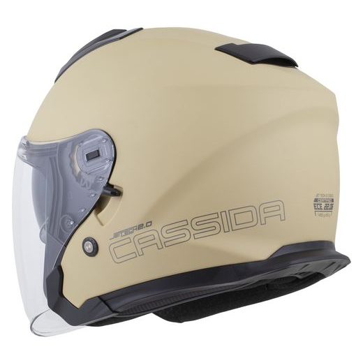 PRILBA JET TECH 2.0 SOLID, CASSIDA (PIESKOVÁ MATNÁ/ČERNÁ/ŠEDÁ) 2026