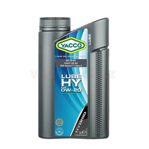 YACCO MOTOROVÝ OLEJ PLNE SYNTETICKÝ LUBE HY 0W20 1L