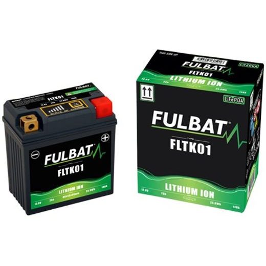 LÍTIOVÁ BATÉRIE& LIFEPO4& FLTK01 FULBAT& 12V, 2AH, 140A, 86X48X90 (PRE MOTOCYKLE KTM), YTX5L-BS/YTX4L-BS)