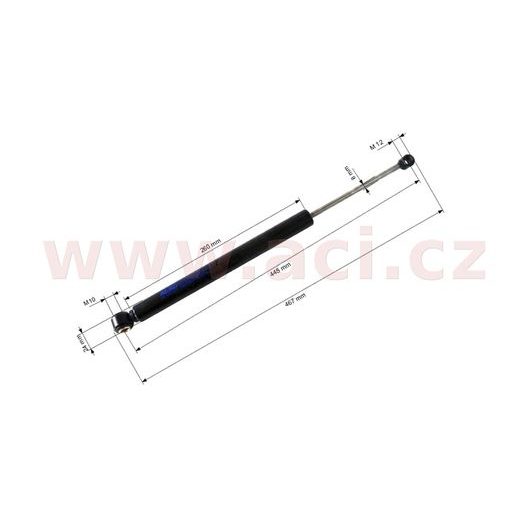 TLUMIČ NÁJEZDOVÉ BRZDY AL-KO 90S/1(2,3) A 101VB, ORIGINÁL