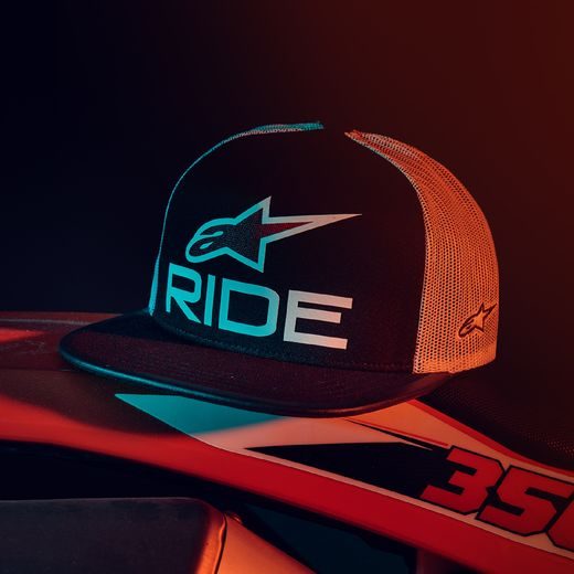 ŠILTOVKA RIDE 4.0 TRUCKER, ALPINESTARS (ČERNÁ/BÍLÁ/ČERVENÁ)