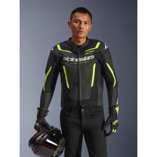 BUNDA GP FORCE V2 AIRFLOW, ALPINESTARS (ČERNÁ/ŽLUTÁ FLUO) 2026