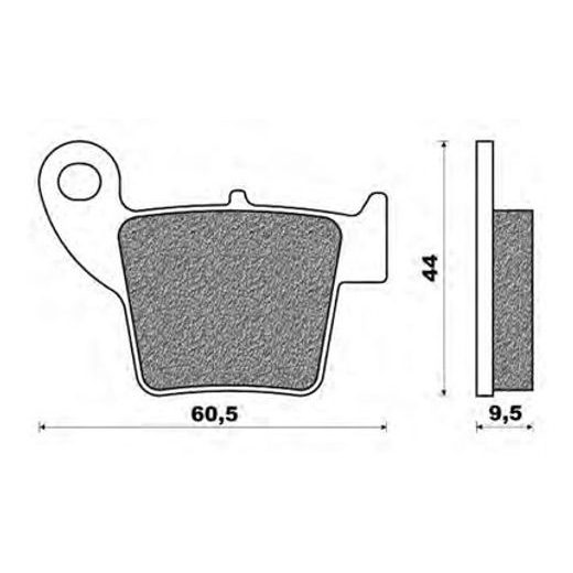 BRZDOVÉ DOŠTIČKY, NEWFREN (ZMES OFF ROAD DIRT ORGANIC) 2 KS V BALENIE