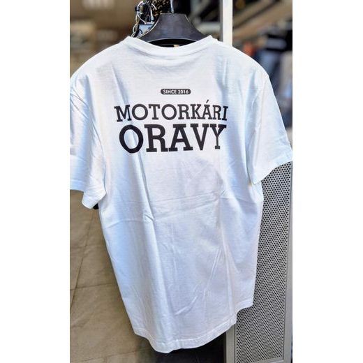 TRIČKO MOTORKÁRI ORAVY, PÁNSKE, BIELE