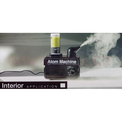 ULTRAZVUKOVÝ ODPAŘOVAČ PRO OŠETŘENÍ INTERIÉRU A KLIMATIZACE ATOM MACHINE, + 48 NÁPLNÍ CITRONOVÁ VŮNĚ