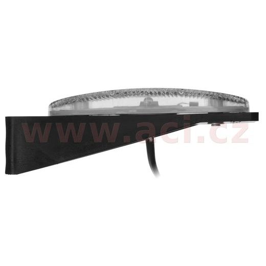 POZIČNÍ SVĚTLO OVÁLNÉ BÍLÉ LED S DRŽÁKEM 12/24V TRUCK L=P