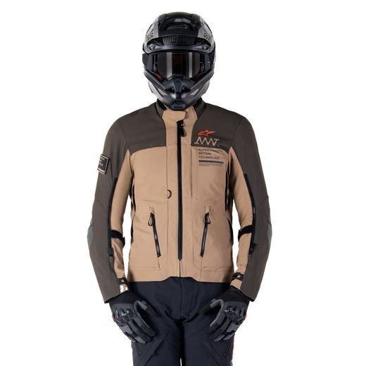 BUNDA AMT-8 STRETCH DRYSTAR XF, ALPINESTARS (TMAVO HNĚDÁ/TMAVÁ KHAKI) 2026
