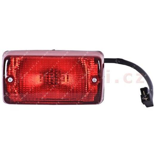 ZADNÍ MLHOVKA OBDÉLNÍK 135X70 MM S KABELEM (MONTÁŽ NA 2 ŠROUBY)