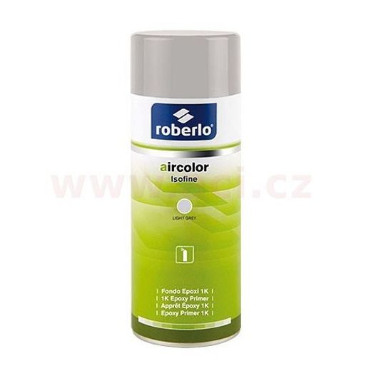 AIRCOLOR ISOFINE PRIMER JEDNOSLOŽKOVÝ ZÁKLAD VE SPREJI (SVĚTLE ŠEDÝ) ROBERLO 400 ML