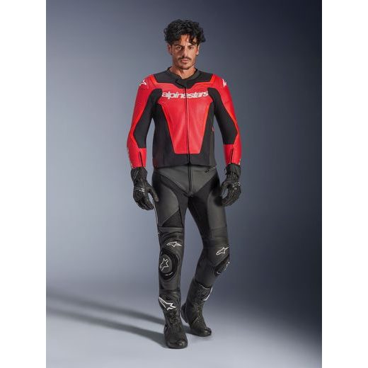 BUNDA GP FORCE V2 AIRFLOW, ALPINESTARS (ČERVENÁ FLUO/ČERNÁ/BÍLÁ) 2026
