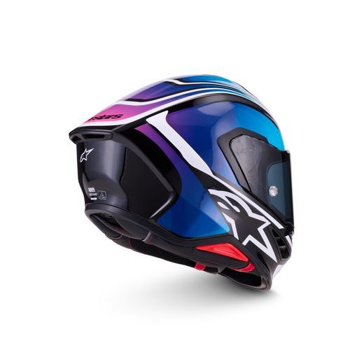 PRILBA S-R7 ZEAL, ALPINESTARS (ČERNÁ/MODRÁ/RŮŽOVÁ FLUO/BÍLÁ) 2026