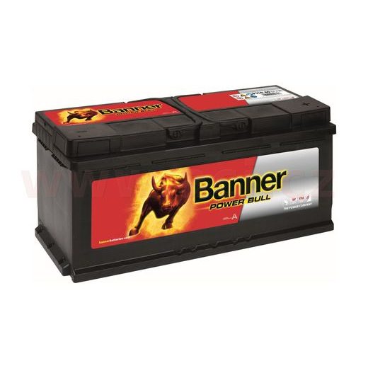 110AH BATÉRIA, 900A, PRAVÁ BANNER POWER BULL 394X175X190