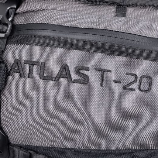 BRAŠNA NA SEDADLO SPOLUJAZDCA ATLAS T-20 ADVANCED TOURPACK, OXFORD (ŠEDÁ, OBJEM 20 L)