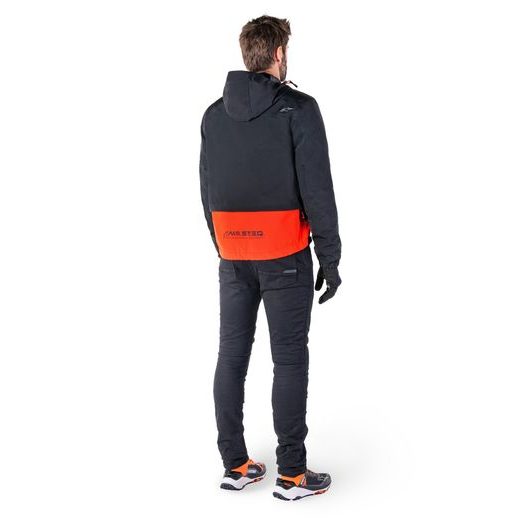 BUNDA MOOTANT WATERPROOF PARKA, ALPINESTARS (ČERNÁ/ORANŽOVÁ FLUO) 2026