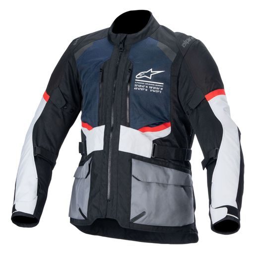 BUNDA ANDES AIR DRYSTAR, ALPINESTARS (TMAVO MODRÁ/ČERNÁ/SVĚTLE ŠEDÁ) 2024