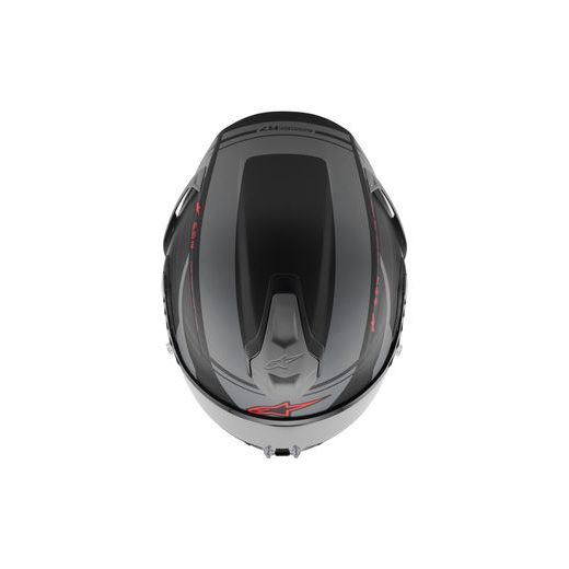 PRILBA S-R7 A-CORE, ALPINESTARS (ČERNÁ/ŠEDÁ/ČERVENÁ MATNÁ) 2026