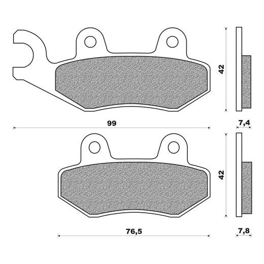 BRZDOVÉ DOŠTIČKY, NEWFREN (ZMES ROAD TOURING ORGANIC) 2 KS V BALENIE