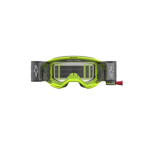OKULIARE VISION 5 RORA ROLL-OFF WIDE VISION, ALPINESTARS (ŽLTÁ FLUO/ČERNÁ, ČÍRE PLEXI A ROLL-OFF SYSTÉM) 2027