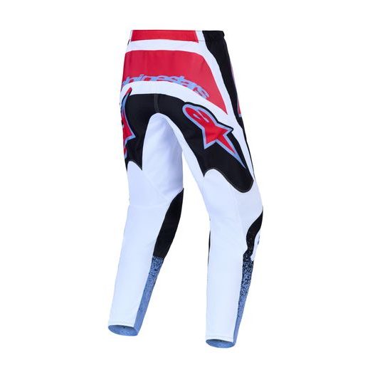 NOHAVICE FLUID DRAG, ALPINESTARS (ČERNÁ/BÍLÁ/SVĚTLE MODRÁ/ČERVENÁ FLUO) 2027