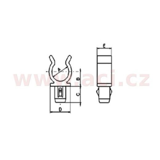 PLASTOVÁ PRÍCHYTKA, TOURMAX (SADA 10 KS)