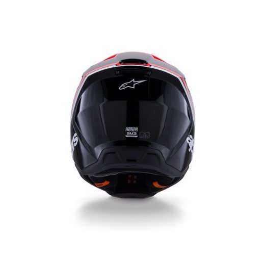 PRILBA S-M3 RADIUM, ALPINESTARS (ČERNÁ/ČERVENÁ FLUO/BÍLÁ) 2026