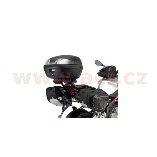 MONOKEY TOPCASE - 47L, KAPPA (ČIERNY S ČIRÝMI ODRAZKAMI)