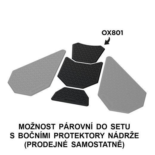 PROTEKTOR NÁDRŽE VÍCEDÍLNÝ GRIPPER ADV, OXFORD (ČIERNY)