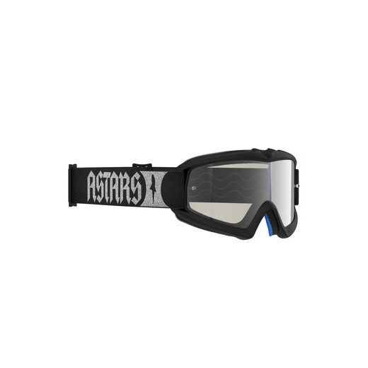 OKULIARE VISION YOUTH ATROX, ALPINESTARS, DETSKÉ (ČERNÁ/STŘÍBRNÁ, ZRKADLOVÉ STRIEBORNÉ PLEXI) 2027