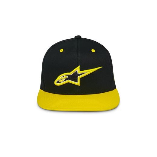 ŠILTOVKA THICKNESS SNAPBACK, ALPINESTARS (ČERNÁ/ŽLUTÁ FLUO)