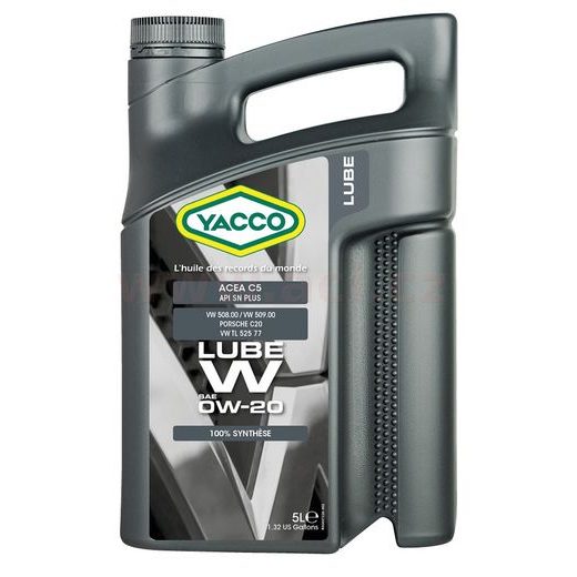 YACCO MOTOROVÝ OLEJ PLNE SYNTETICKÝ LUBE W 0W20 5L