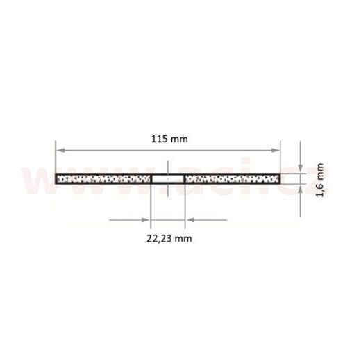 ŘEZNÝ KOTOUČ 115X1,6 MM (PRO OCEL), LUKAS (NĚMECKO)