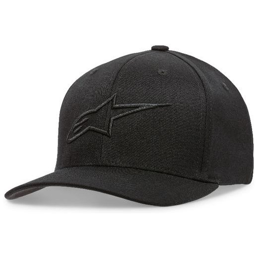 ŠILTOVKA AGELESS CURVE HAT, ALPINESTARS (ČERNÁ/ČERNÁ)