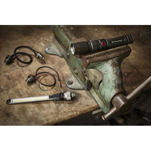 LED LENSER WORKERS FRIEND - RUČNÍ SVÍTILNA PRACOVNÍ SE 4 VYMĚNNÝMI HLAVICEMI, DOBÍJECÍ, ZÁRUKA 7 LET