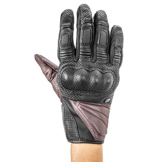 RUKAVICE META 4, RACER, DÁMSKE (ČERNÁ/ČERVENÁ BURGUNDY)