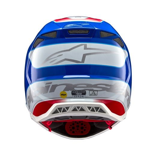 PRILBA SUPERTECH S-M10 AEON, ALPINESTARS (ČERVENÁ FLUO/MODRÁ)