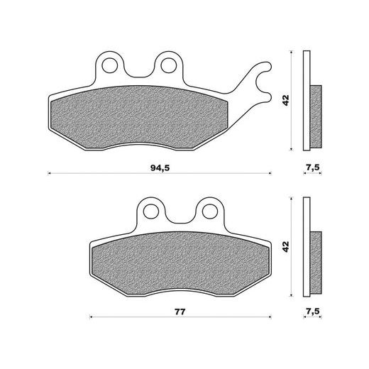 BRZDOVÉ DOŠTIČKY (ZMES SCOOTER ELITE ORGANIC) NEWFREN (2 KS V BALENIE)