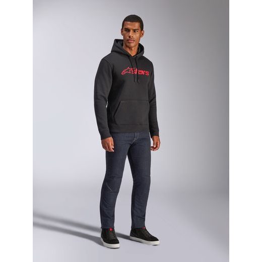 MIKINA BLAZE HOODIE 3, ALPINESTARS (ČERNÁ/RED)