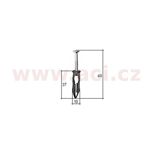 PLASTOVÁ PŘÍCHYTKA S VNITŘNÍM ZÁVITEM (SADA 5 KS)