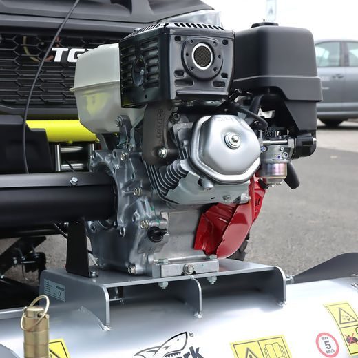 SHARK ATV ČELNÍ MULČOVAČ 100CM S MOTOREM HONDA GX 270, STŘÍBRNÁ BARVA