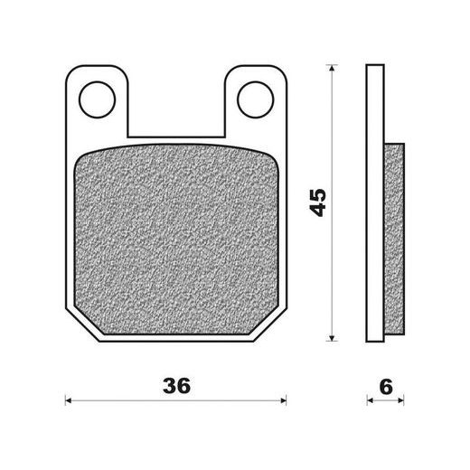 BRZDOVÉ DOŠTIČKY (ZMES OFF ROAD DIRT SINTERED) NEWFREN (2 KS V BALENIE)