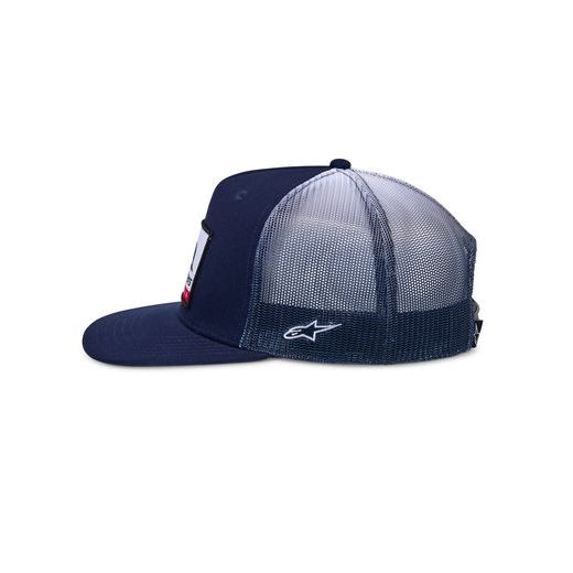 ŠILTOVKA CALI GRADIENT TRUCKER, ALPINESTARS (MODRÁ/BÍLÁ)