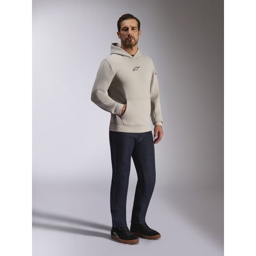 MIKINA INSIGHT HOODIE, ALPINESTARS (ŠEDÁ)