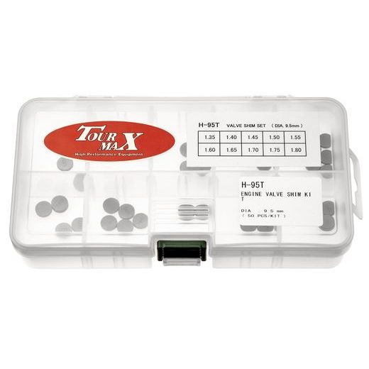 SADA VENTILOVÝCH PODLOŽIEK HONDA (PRIEMER 9,5 MM, 20 KS), TOURMAX