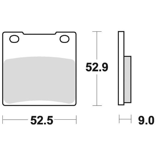 BRZDOVÉ DOŠTIČKY, BRAKING (SEMI-METALICKÁ ZMES SM1) 2 KS V BALENIE