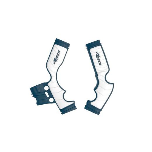 PROTEKTORY RÁMU HUSQVARNA, RTECH (SADA, MODRO-BIELE)