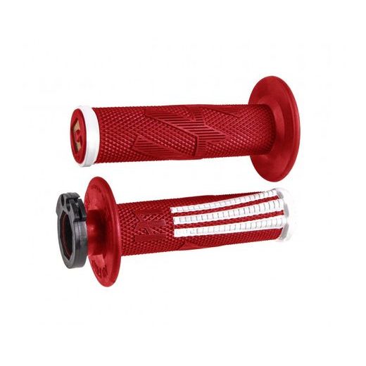 ODI GRIPS PRO MX LOCK-ON V2 EMIG 4-STROKE RED/WHITE