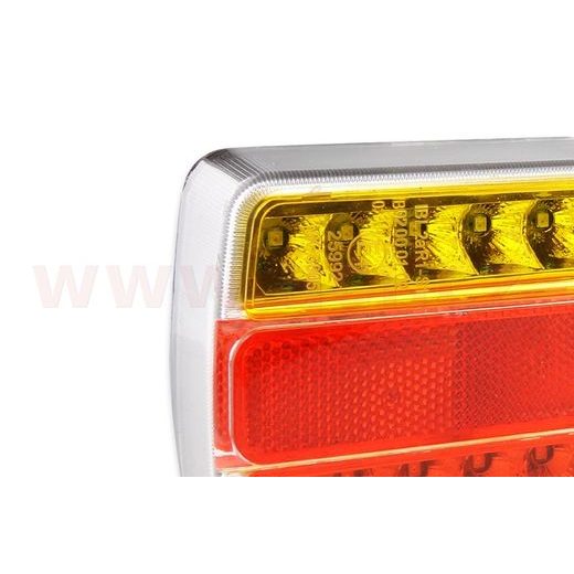 SADA ZADNÍCH SVĚTLEL LED 100X95 MM, MAGNETICKÁ, ZÁSTRČKA 7 PIN, KABEL 7,5 M