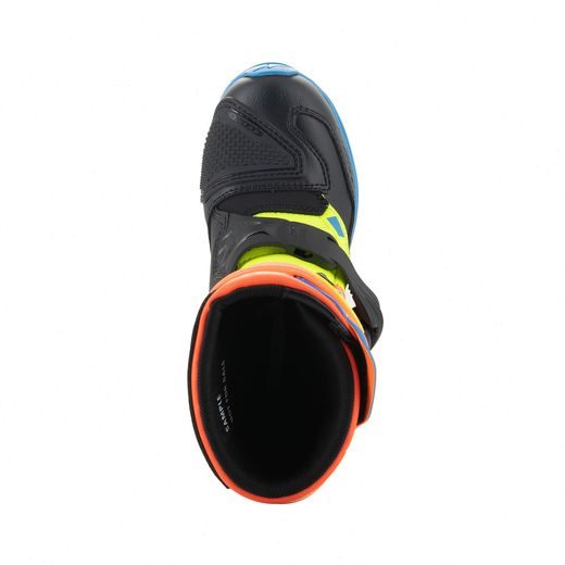 TOPÁNKY TECH 3S KIDS, ALPINESTARS, DETSKÉ (ORANŽOVÁ FLUO/MODRÁ/ŽLUTÁ FLUO/ČERNÁ) 2026